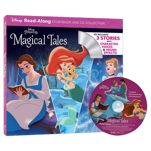 英文原版 Disney Princess Magical Tales Read-Along Storybook and CD Collection 迪士尼公主魔法故事阅读故事书+CD合集书籍