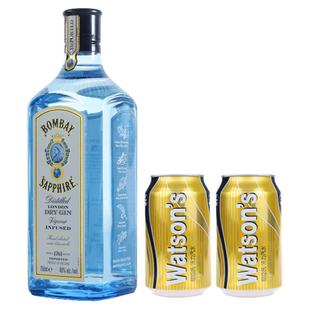 御玖轩 金汤力鸡尾酒孟买蓝宝石金酒洋酒杜松子调酒基酒套装750ml