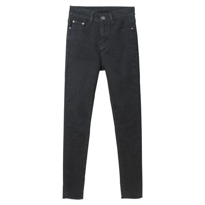 九分胖mm烟灰色新款高腰春装裤子