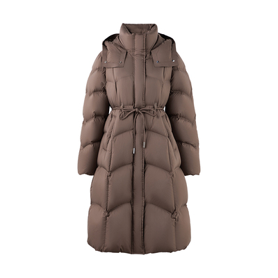 【90白鸭绒】秋水伊人轻奢加厚中长款羽绒服2025冬新款女保暖外套