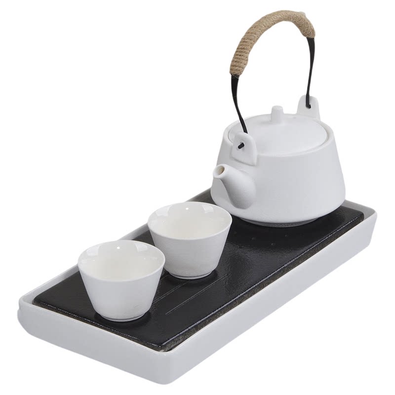 蓄水式茶具小套装提梁壶陶瓷茶盘
