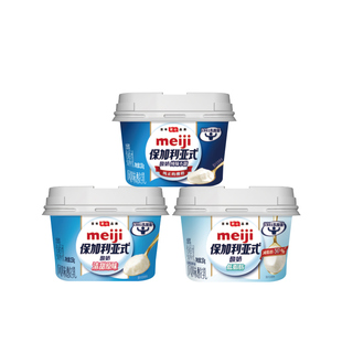 明治meiji 保加利亚式凝固型酸奶100g*4 组合