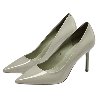 莎莎苏法式裸色高跟鞋通勤女单鞋