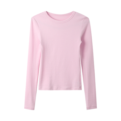 2026春装新款美式复古辣妹长袖T恤女秋季新款修身显瘦打底衫上衣