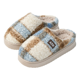 棉拖鞋女款2025新款冬季毛绒拖鞋室内家居情侣棉拖男厚底加绒保暖