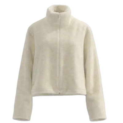 短款羊羔毛外套小个子显瘦时尚