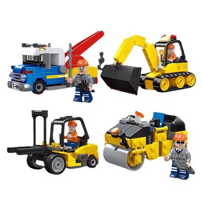 儿童工程车挖掘机推土机吊车