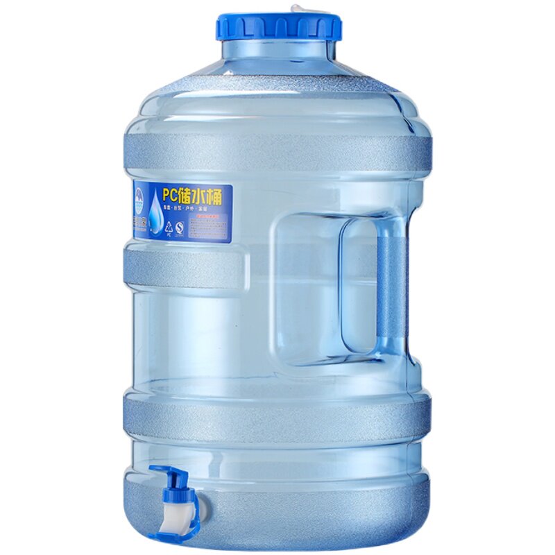 加厚圆可拆洗户外纯净水桶家用饮水储水矿泉水桶带龙头茶壶食品级