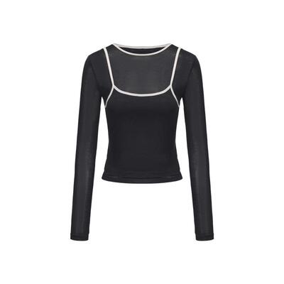 madeinormal修身撞色长袖T恤