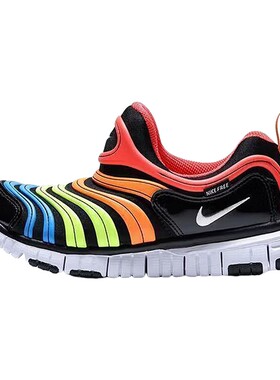 Nike耐克男女小童鞋宝宝鞋FREE毛毛虫运动鞋轻便学步鞋343738-018