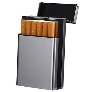 自动弹盖烟盒20支装软包保护壳粗烟男女士加长细烟夹创意个性刻字