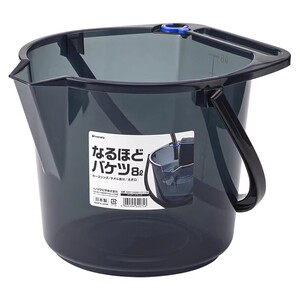 日本进口inomata塑料水桶多功能带刻度加厚家务清洁洗车接水桶