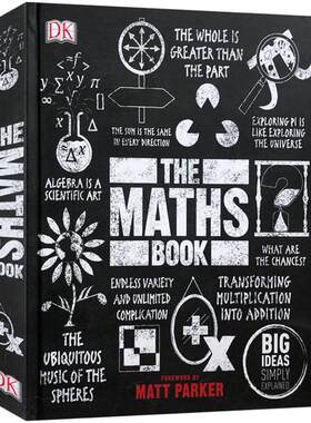 DK人类的思想百科丛书 数学百科The Maths Book:Big Ideas Simply Explained英文原版图解科普发展历史人工智能密码学少儿读物