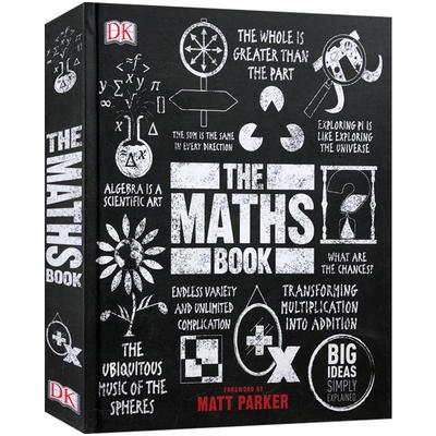 DK人类的思想百科丛书 数学百科The Maths Book:Big Ideas Simply Explained英文原版图解科普发展历史人工智能密码学少儿读物