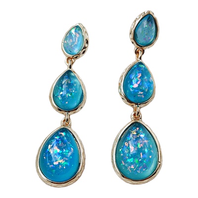 耳环新款女气质精致复古长款网红法式耳钉银耳针耳饰C451