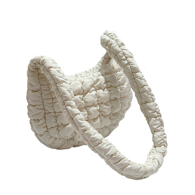 韩版褶皱云朵包messenger斜挎包