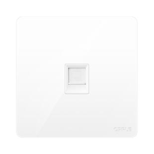 欧普6六类网络面板电脑网口86型网线盒千兆单双口网插口悦歆插座G