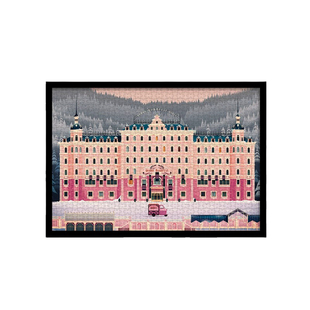 布达佩斯大饭店拼图1000片带相框麋鹿弥鹿高级感成人版解压挂画