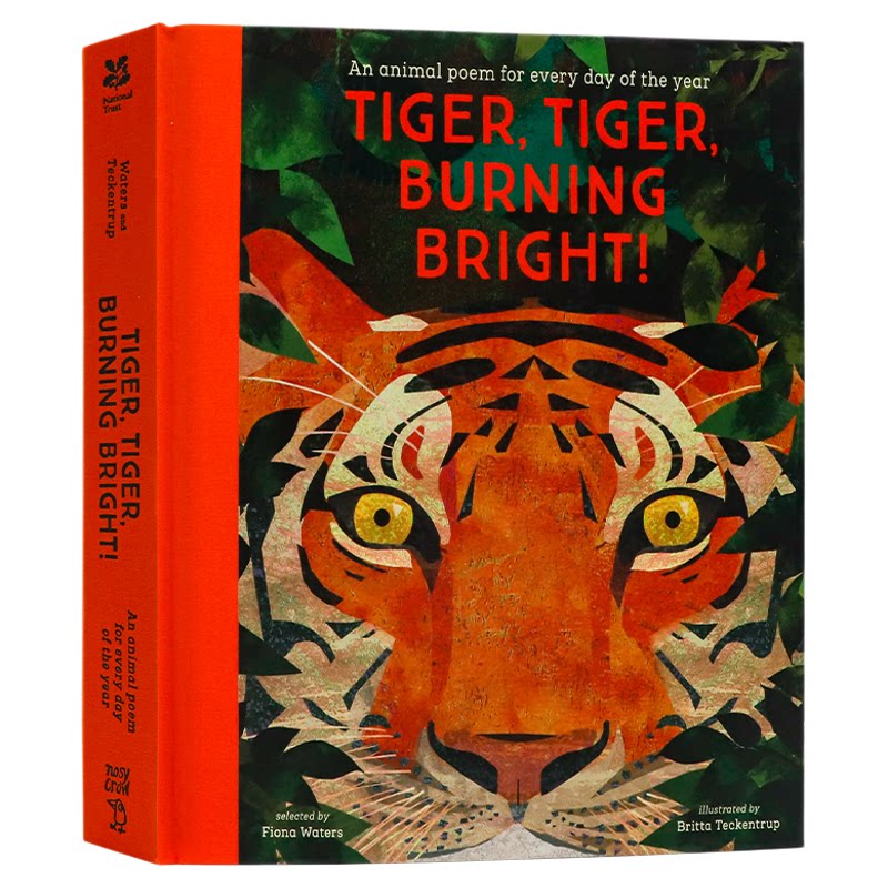 2020年水石图书奖老虎老虎燃烧的光明英文进口原版 Tiger Tiger Burning Bright 精装儿童动物诗歌 精美插画书 Britta Teckentrup