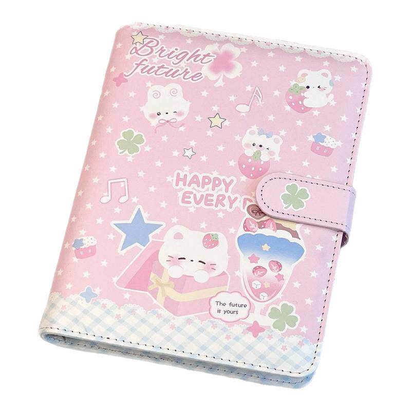 可爱甜品猫咪同学录皮质活页毕业纪念册大容量高颜值小学生留言册