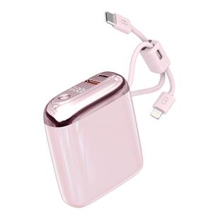 3C认证充电宝10000毫安大容量小巧便捷超级快充带线移动电源登机