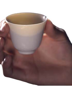 学古中式色釉瓷茶杯主人杯单杯
