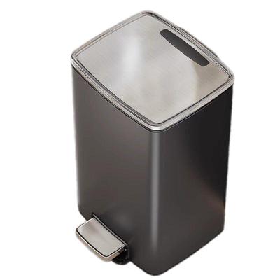 不锈钢厨房垃圾桶家用客厅脚踏式卫生间厕所脚踩带盖大号容量桶