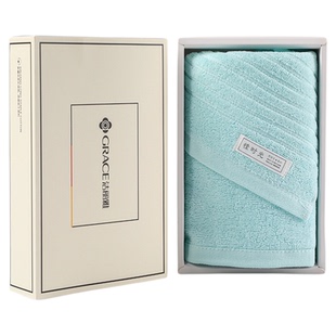 洁丽雅毛巾礼盒单条装纯棉吸水批发生日礼盒结婚伴手礼定制logo