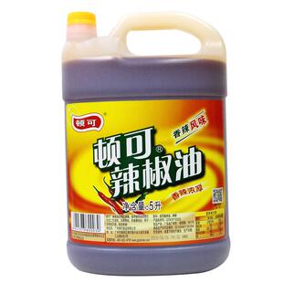 顿可辣椒油5LX4桶餐饮装香辣红油凉拌米线麻辣调料烧烤商用小龙虾