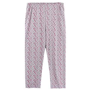 女士纯棉家居裤加肥加大码春秋裤中老年人全棉毛裤老太太宽松线裤