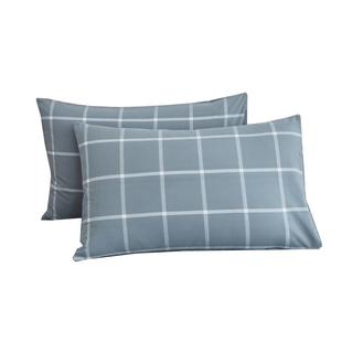 良品家用全棉水洗棉枕套48*74单人日系纯棉枕头套简约春夏一对拍2