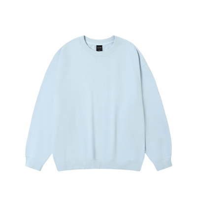 丛林老虎纯色重磅宽松圆领卫衣男