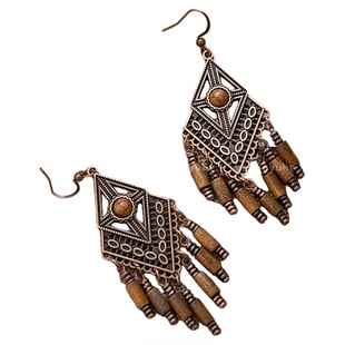 复古波西米亚长款流苏耳环女小众夸张独特绝美耳坠海边度假风耳饰