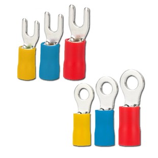 SV/RV预绝缘端子Y型O型叉形圆形U型冷压接线端子电线连接头铜线鼻