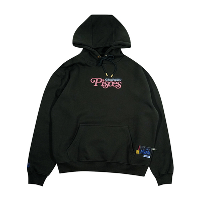 GRAF&WU原创刺绣印花星座帽衫