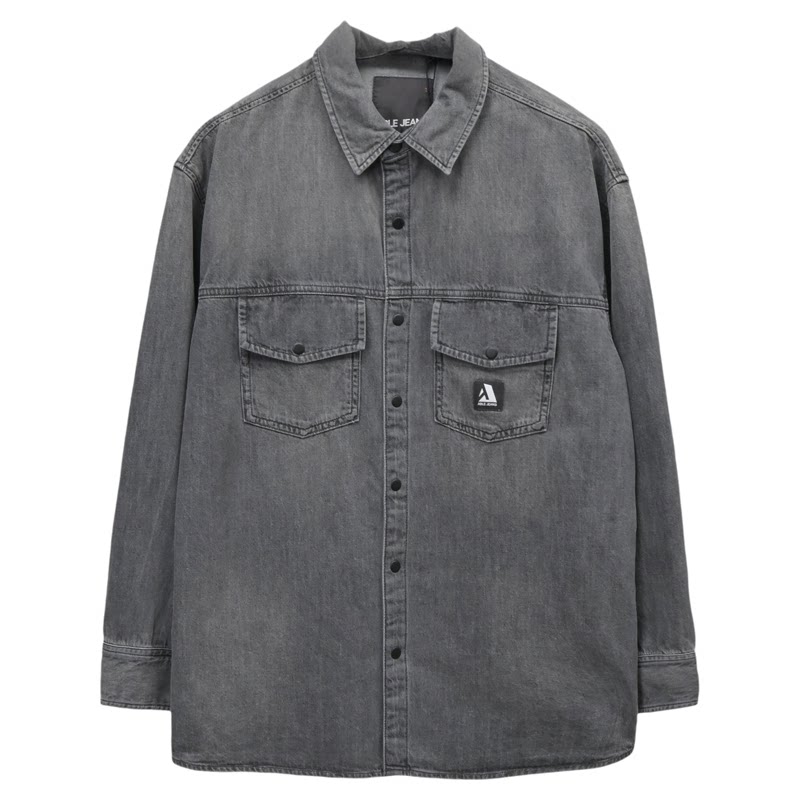 春季ABLEJEANS宽松牛仔衬衫男