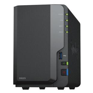 Synology群晖DS223 NAS双盘位 四核心网络存储服务器 主机家用私有云盘 文件共享储存器 终身技术支持服务