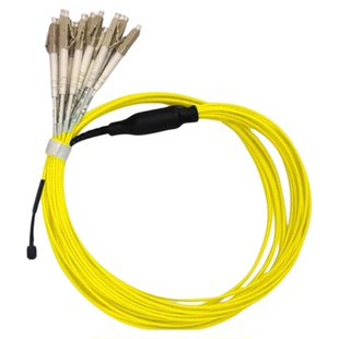 辉宏时代单模MT/MPO光纤跳线8芯MT转LC12/24芯48芯40G/100G集束MPO-MPO-LC-FC适用华为思科交换机光模块阻燃