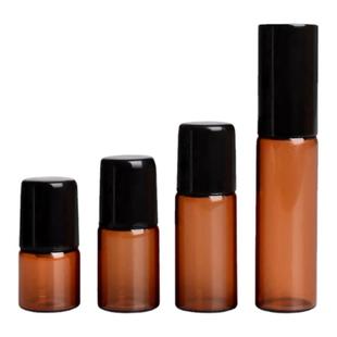 香水瓶滚珠分装瓶子精油瓶避光旅行便携玻璃走珠空瓶1ml-5ml小样
