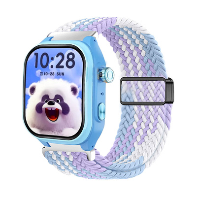 适用纽贝迪Q7Pro手表带编织磁吸