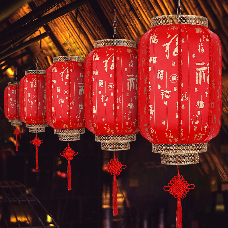 羊皮灯笼户外广告印字定制红吊灯挂饰仿古中式防水中国风手工宫灯