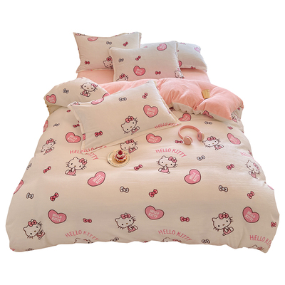 加厚牛奶绒宝宝毛绒法莱绒被套