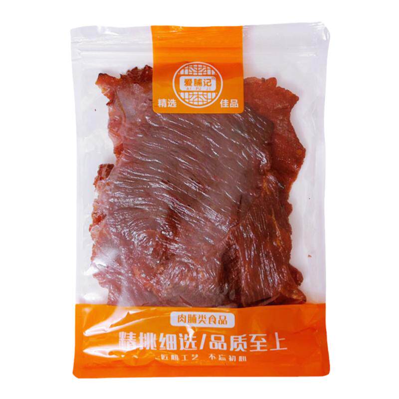 网红零食原味原切猪肉脯红喜爱脯记手撕大片肉脯猪肉干500g袋装