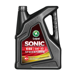 龙蟠SONIC K40 SP全合成5W40 4L发动机机油 降噪静音 省油抗磨