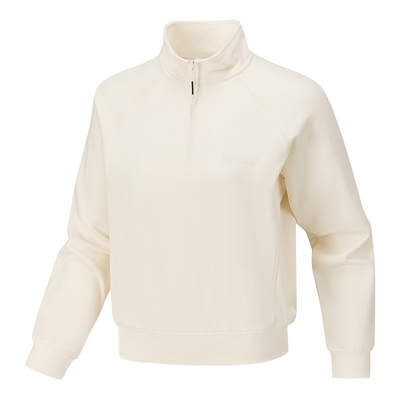 Skechers斯凯奇26春新款女士卫衣针织半拉链套头衫 P126W046/01B4