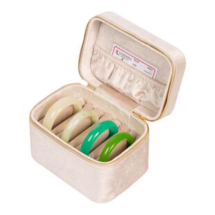 各种款式都能放的7卡位上品美创翡翠手镯收纳盒大容量