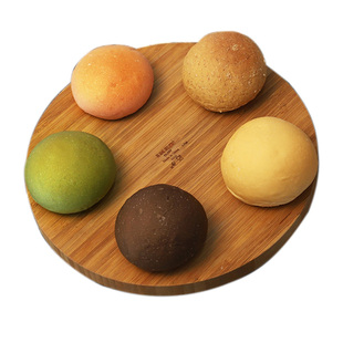 家庭早餐迷你多色小餐包汉堡包胚全麦餐厅批发商用面包汉堡半成品