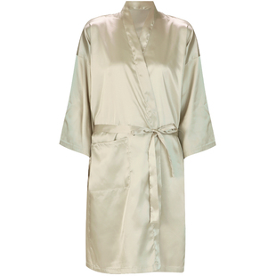 真丝美发店客服染发衣服理发客袍高档网红潮款工作服围裙发廊专用