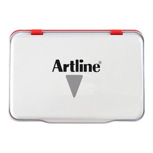 日本旗牌EHJ2 Artline中号快干印台印泥红色蓝黑财务办公学校盖章