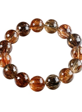 黑金超七天然双骨干男女款水晶